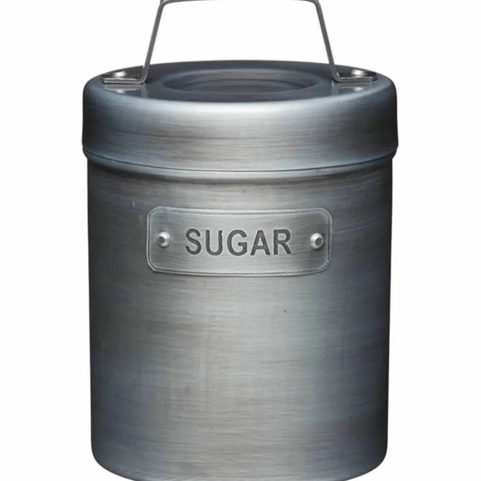 Industrial Vintage Sukkerboks Metall