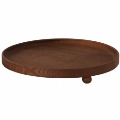 Inka rundt trebrett 30 cm, dark