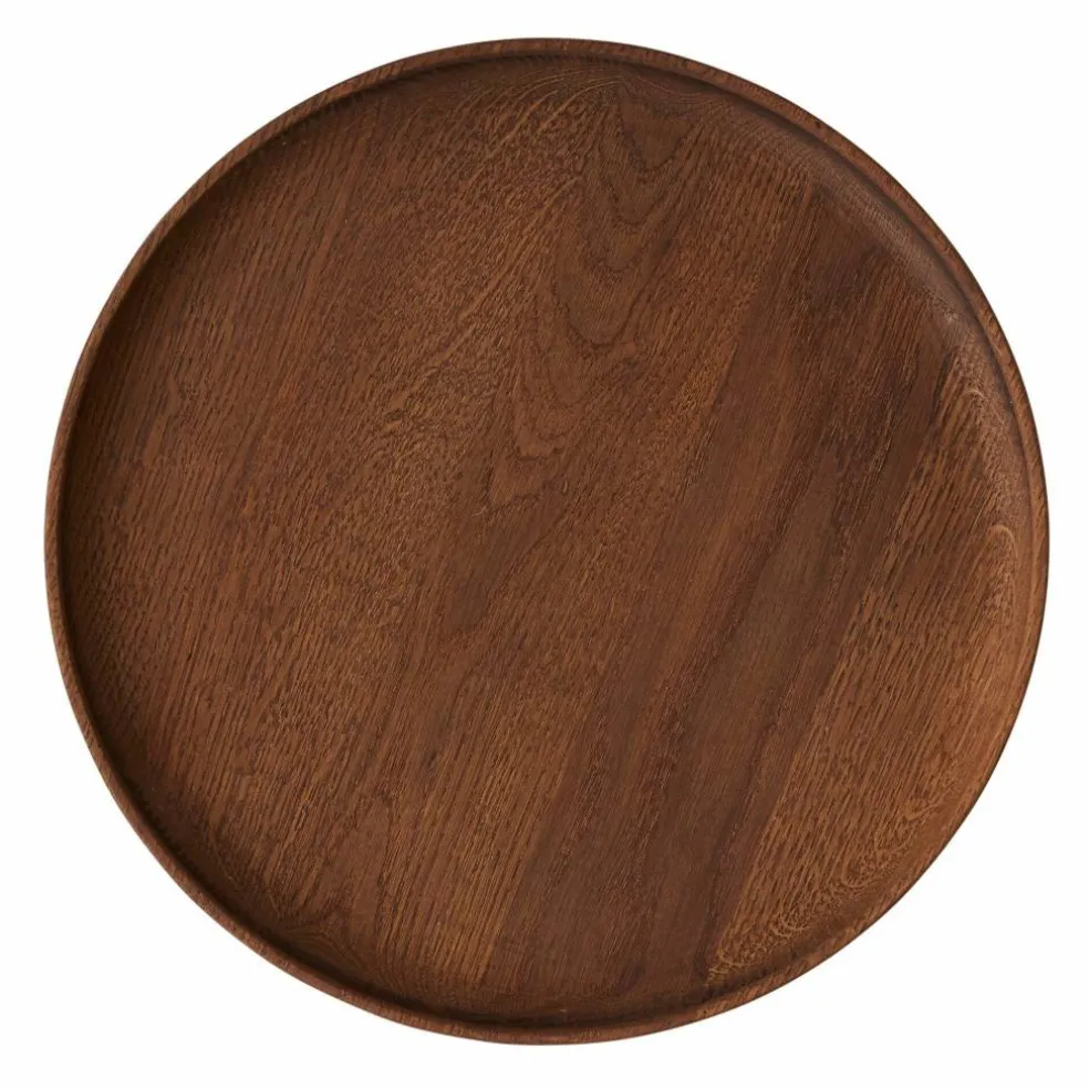 Inka rundt trebrett 30 cm, dark