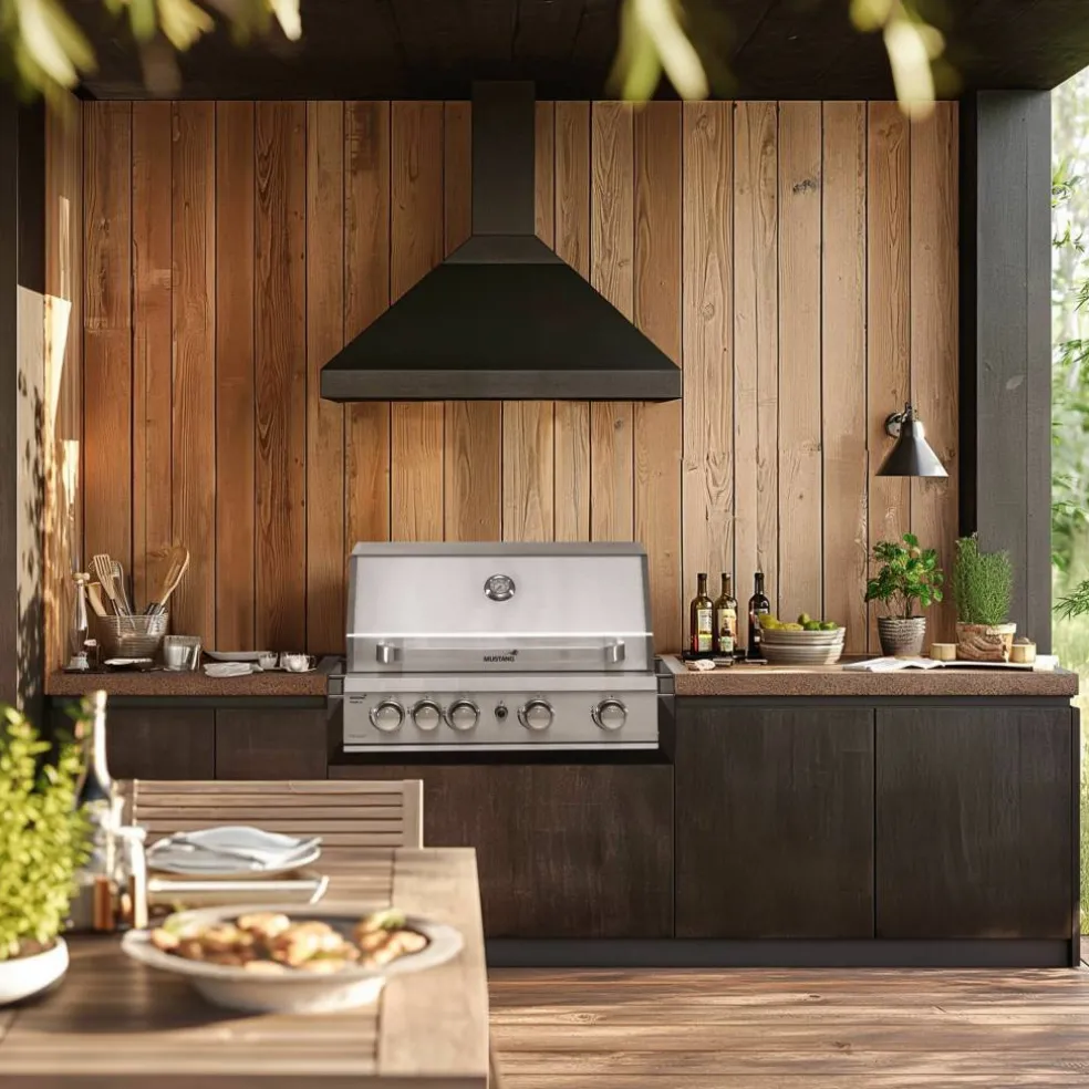 Innebygd grill for gass Pearl 4 built-in