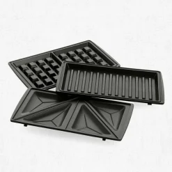 3-in-1 toastgrill/vaffeljern, pink