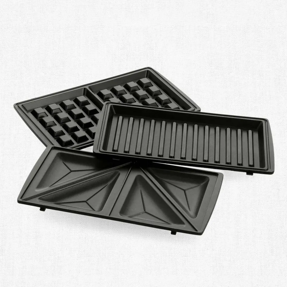 3-in-1 toastgrill/vaffeljern, pink