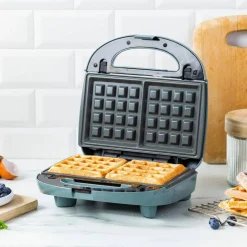 3-in-1 toastgrill/vaffeljern, smokey blue