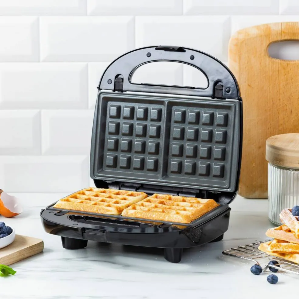 3-in-1 toastgrill/vaffeljern, smokey blue