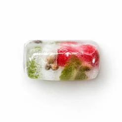 Isbitform rektangulær med lokk, rød