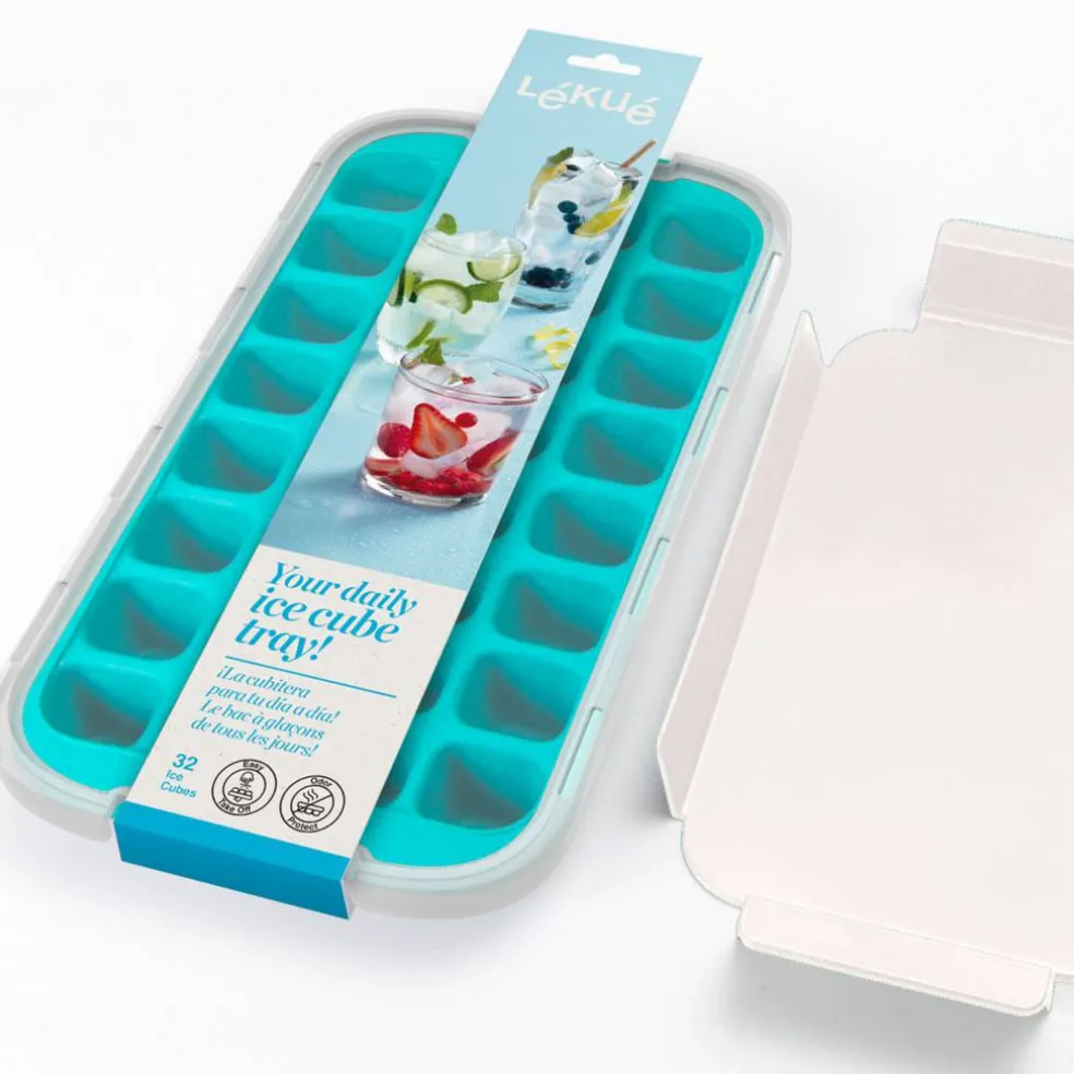 Isbitform silikon med lokk, turkis