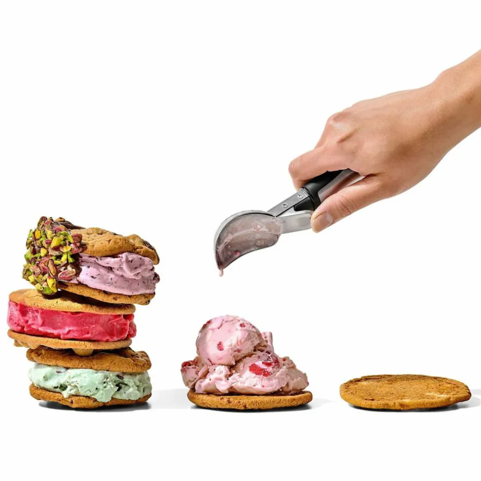 Iskrem-skje (Ice Scoop) med utskyter