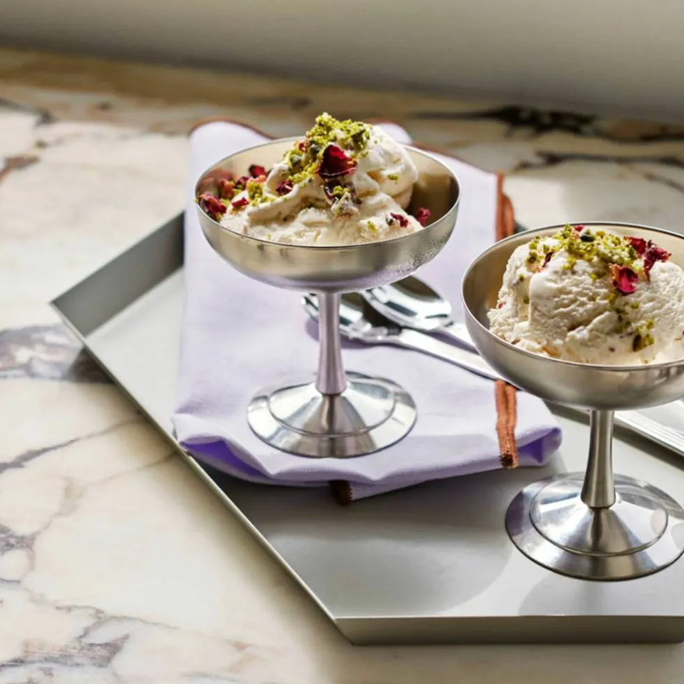 Italian Ice Cup isbeger, 2 stk, rustfritt stål