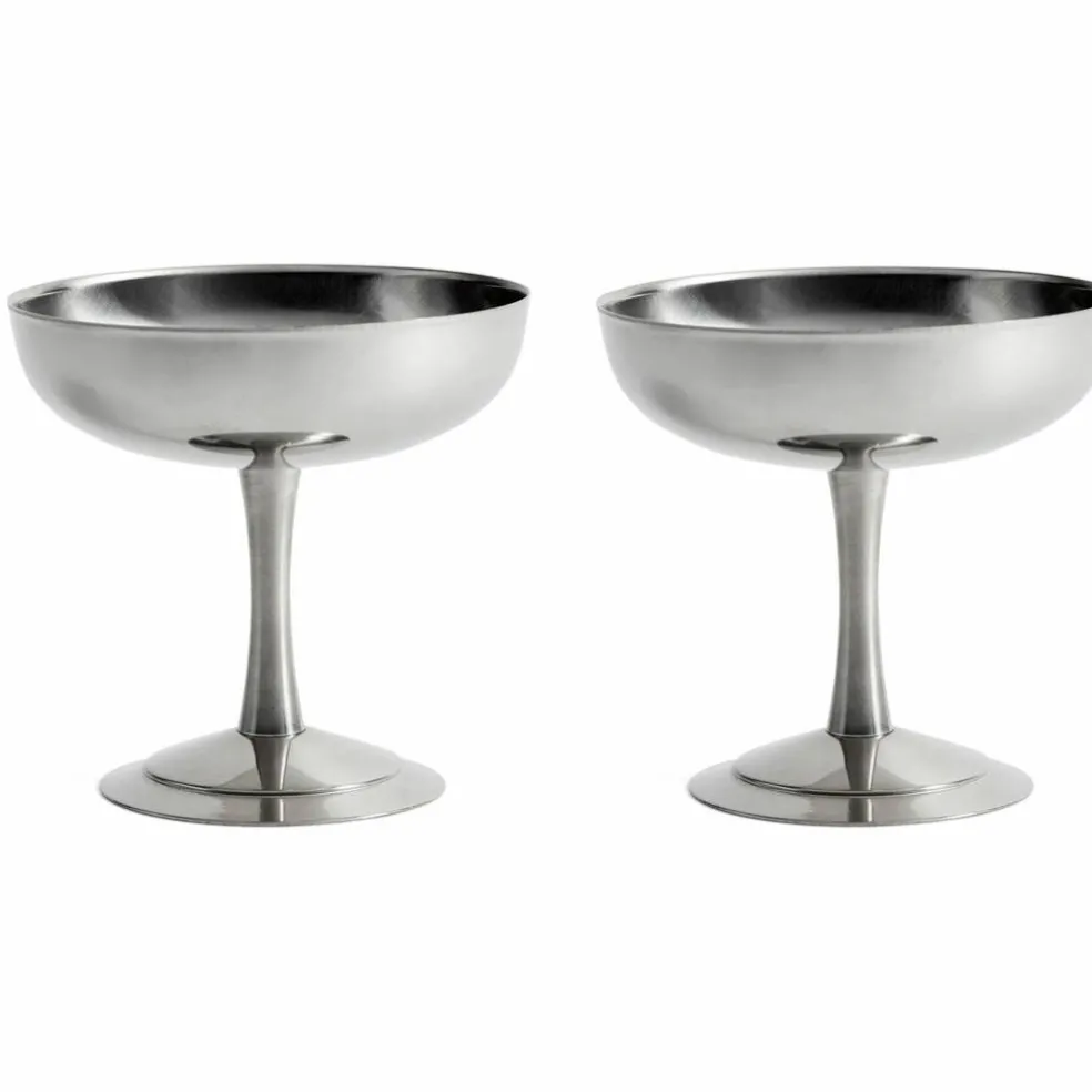 Italian Ice Cup isbeger, 2 stk, rustfritt stål