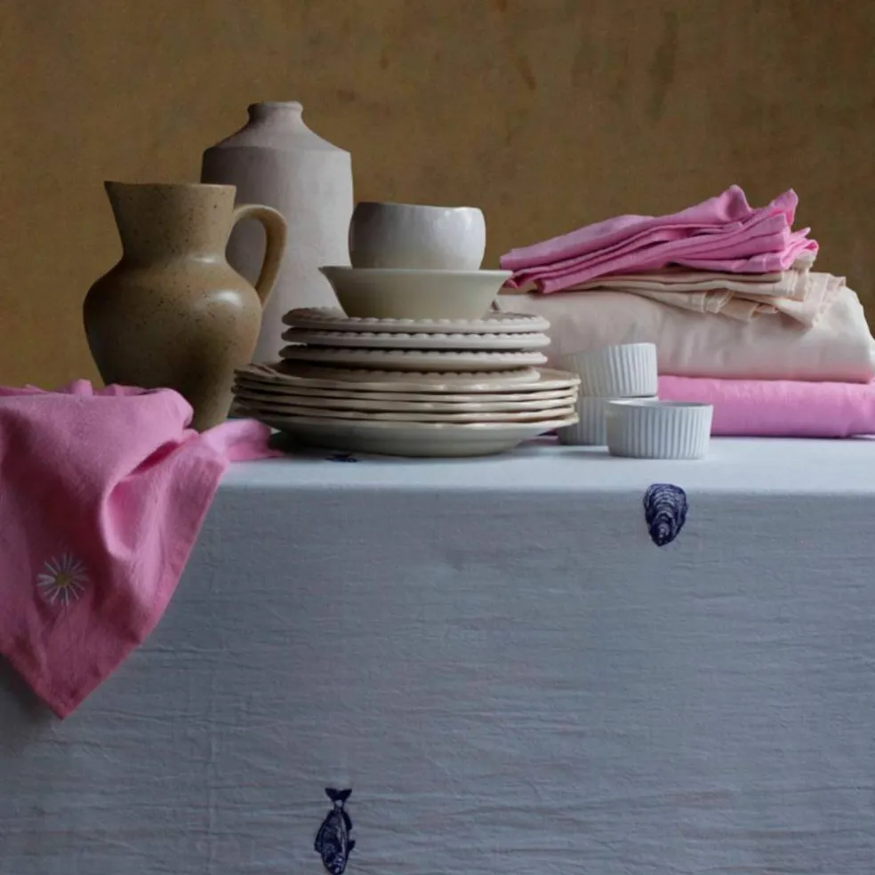 Josefin La Mer duk 330×145 cm, blå