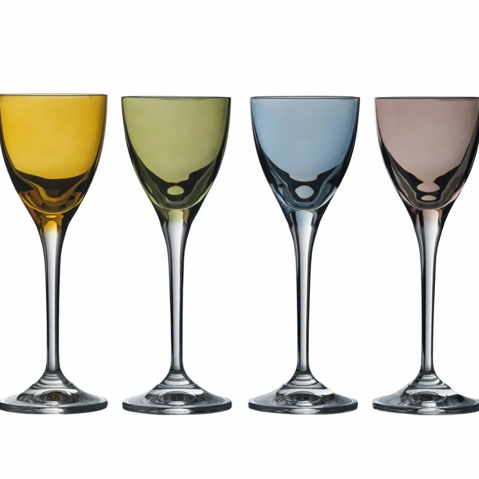 Joyful snapseglass 4 stk, mix