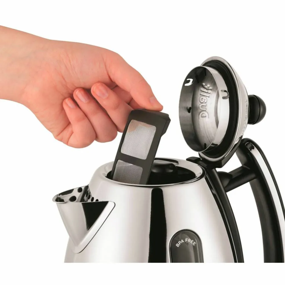 Jug vannkoker 1,5 liter, rød/rustfritt stål