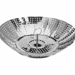 Justerbar dampkurv, 14-23 cm, rustfritt stål