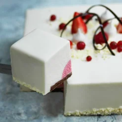 Justerbar kakeform 28 x 18 x 5 cm, rustfritt stål