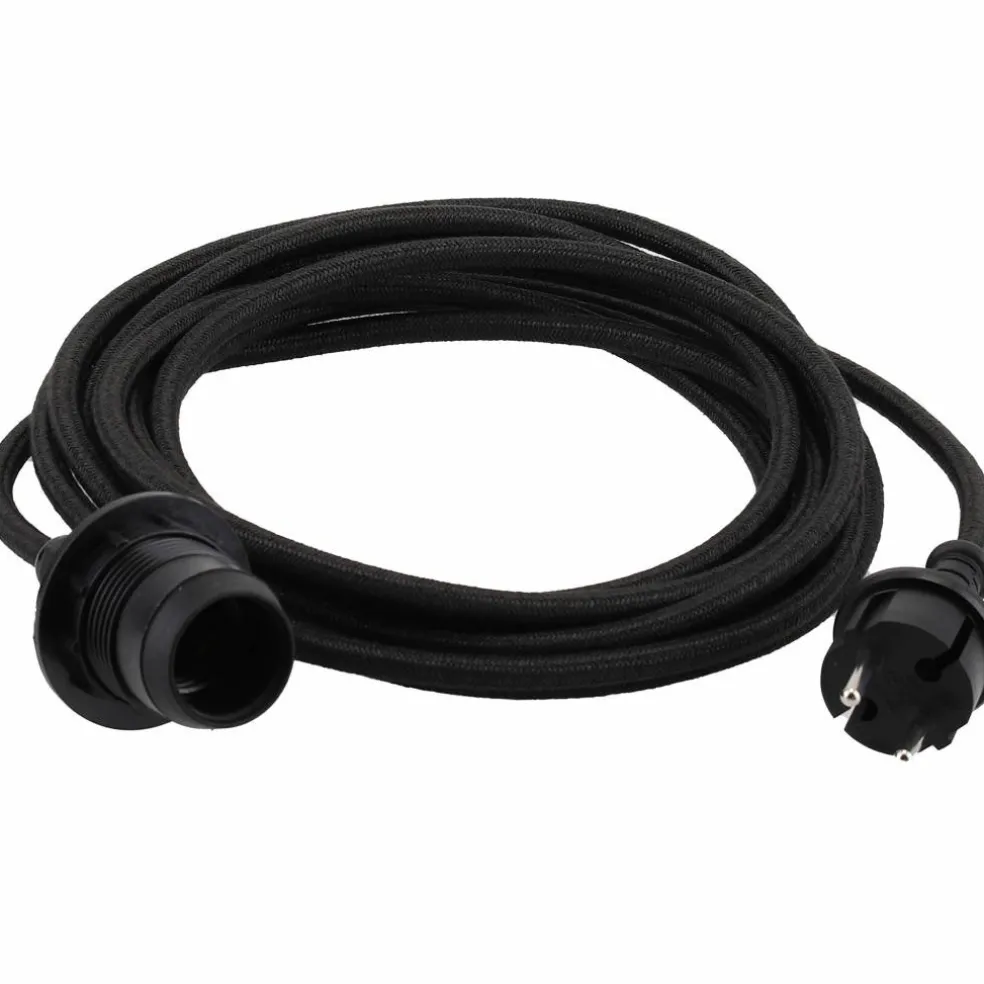 Kabel til utendørsbelysning 5 meter, hvit