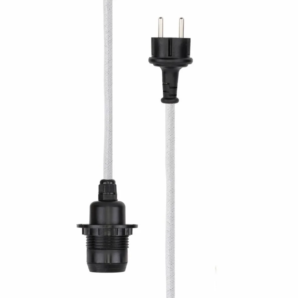 Kabel til utendørsbelysning 5 meter, hvit