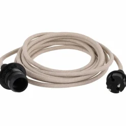 Kabel til utendørsbelysning 5 meter, hvit