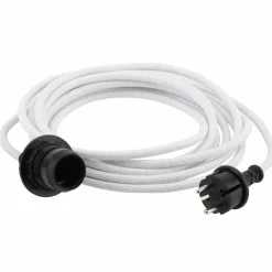 Kabel til utendørsbelysning 5 meter, hvit