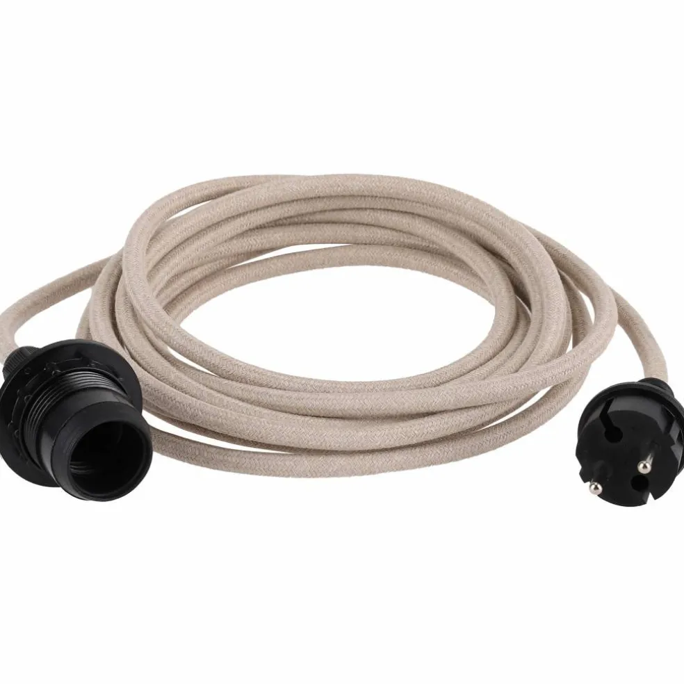 Kabel til utendørsbelysning 5 meter, natur