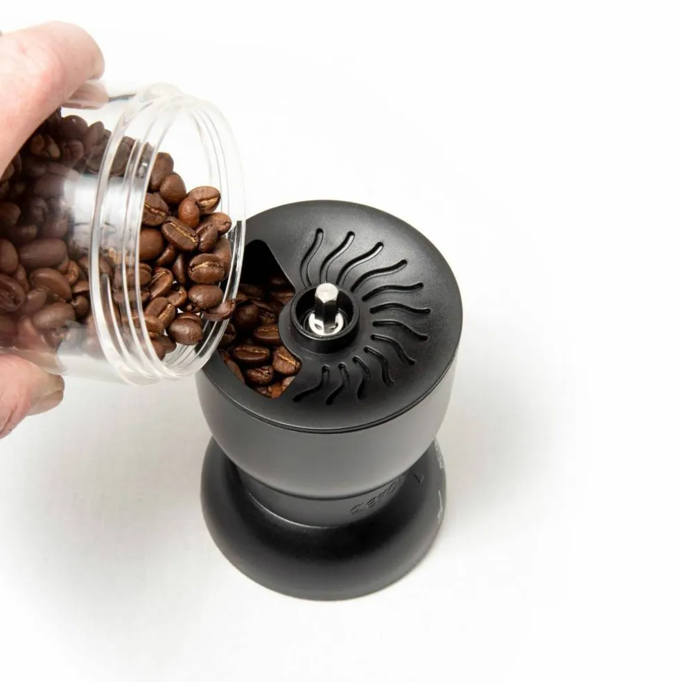 Kaffekvern manuell, svart