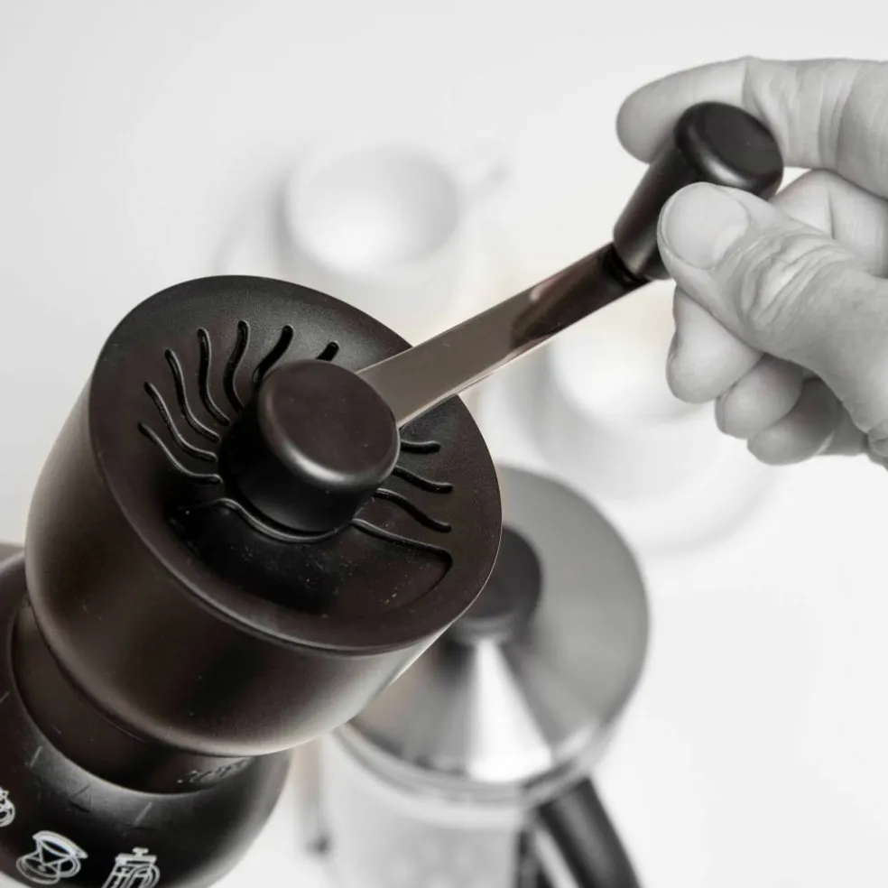 Kaffekvern manuell, svart