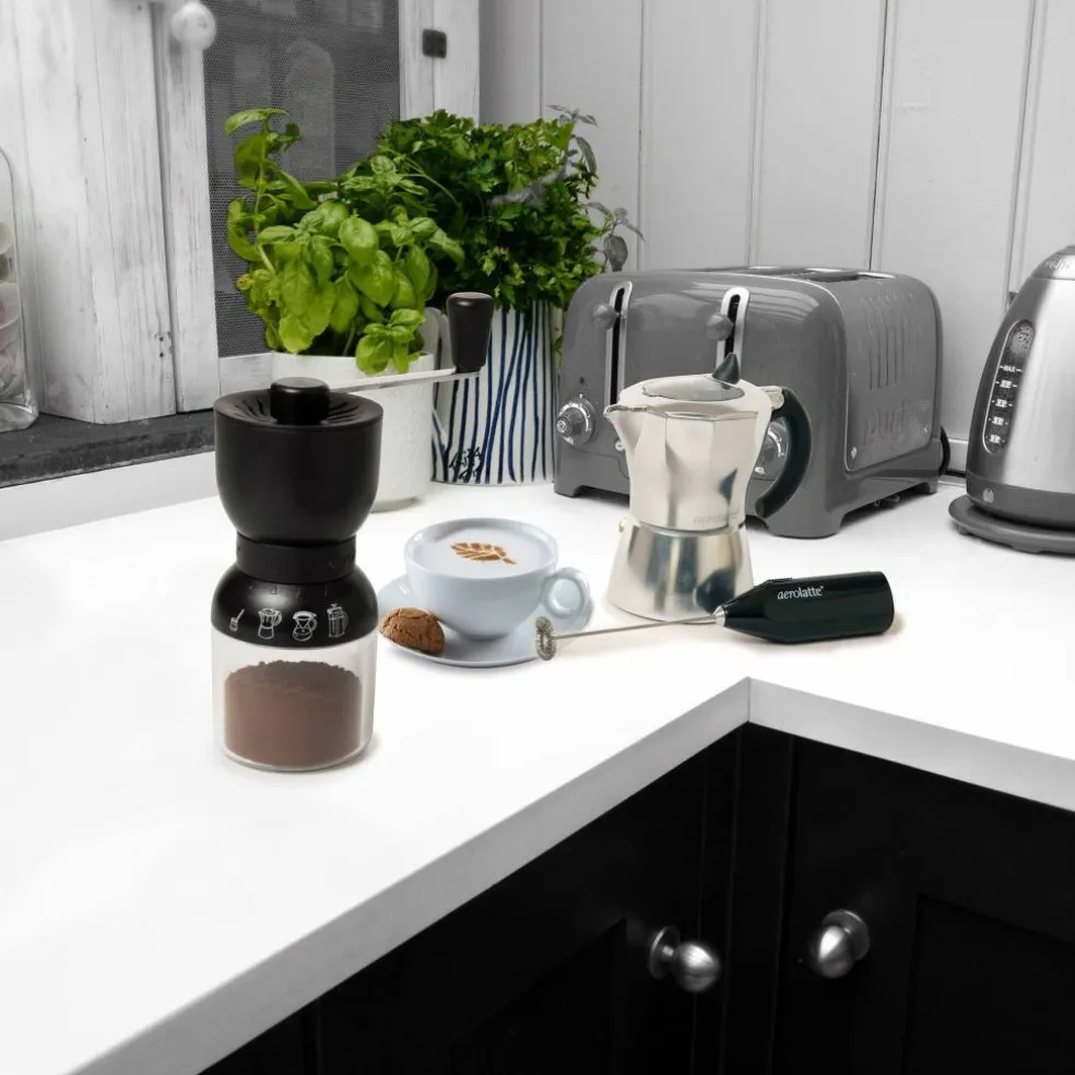 Kaffekvern manuell, svart