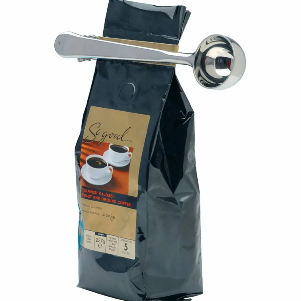 Kaffemål med klype, rustfritt stål
