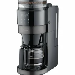Kaffetrakter med kvern og glasskanne, dark inox
