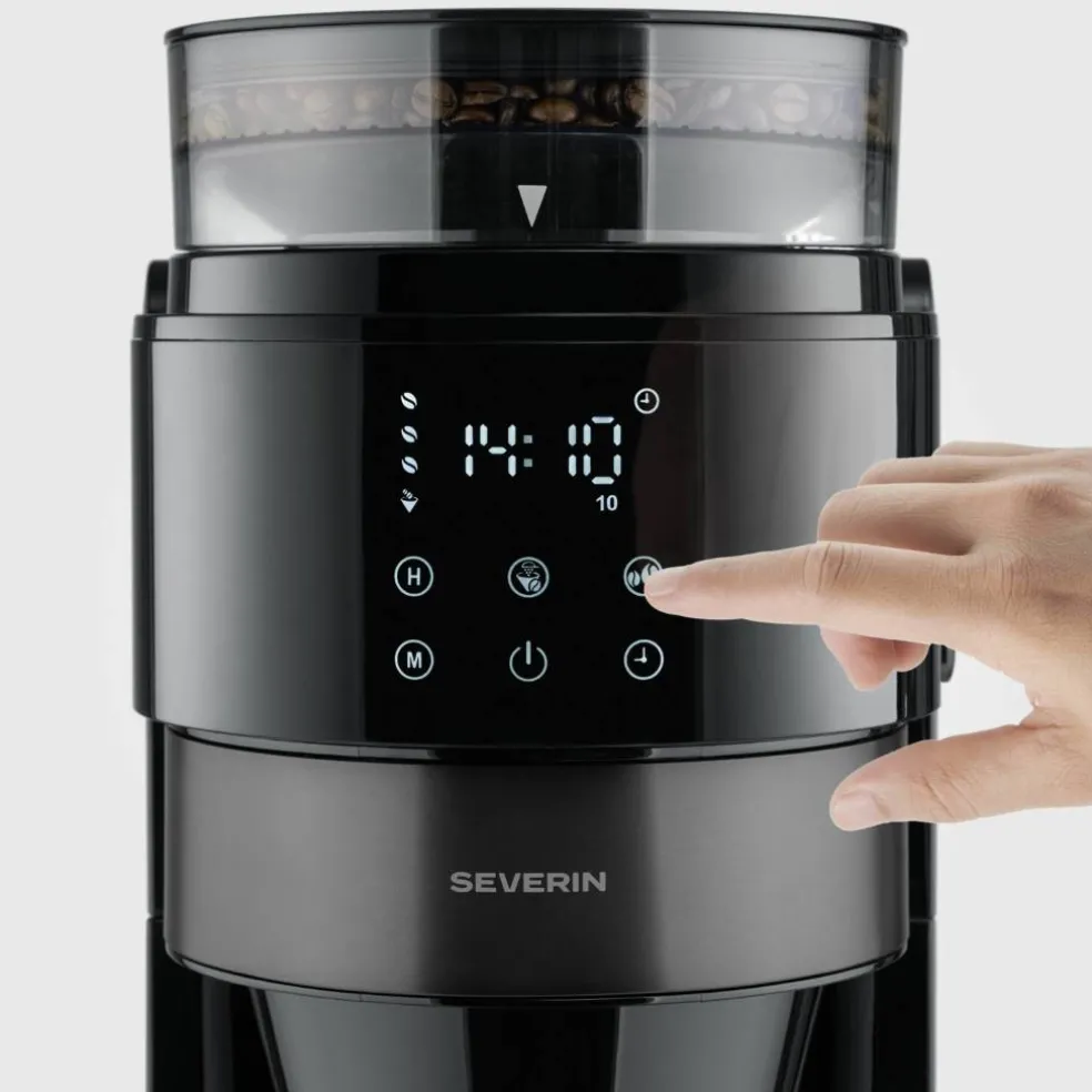 Kaffetrakter med kvern og termokanne