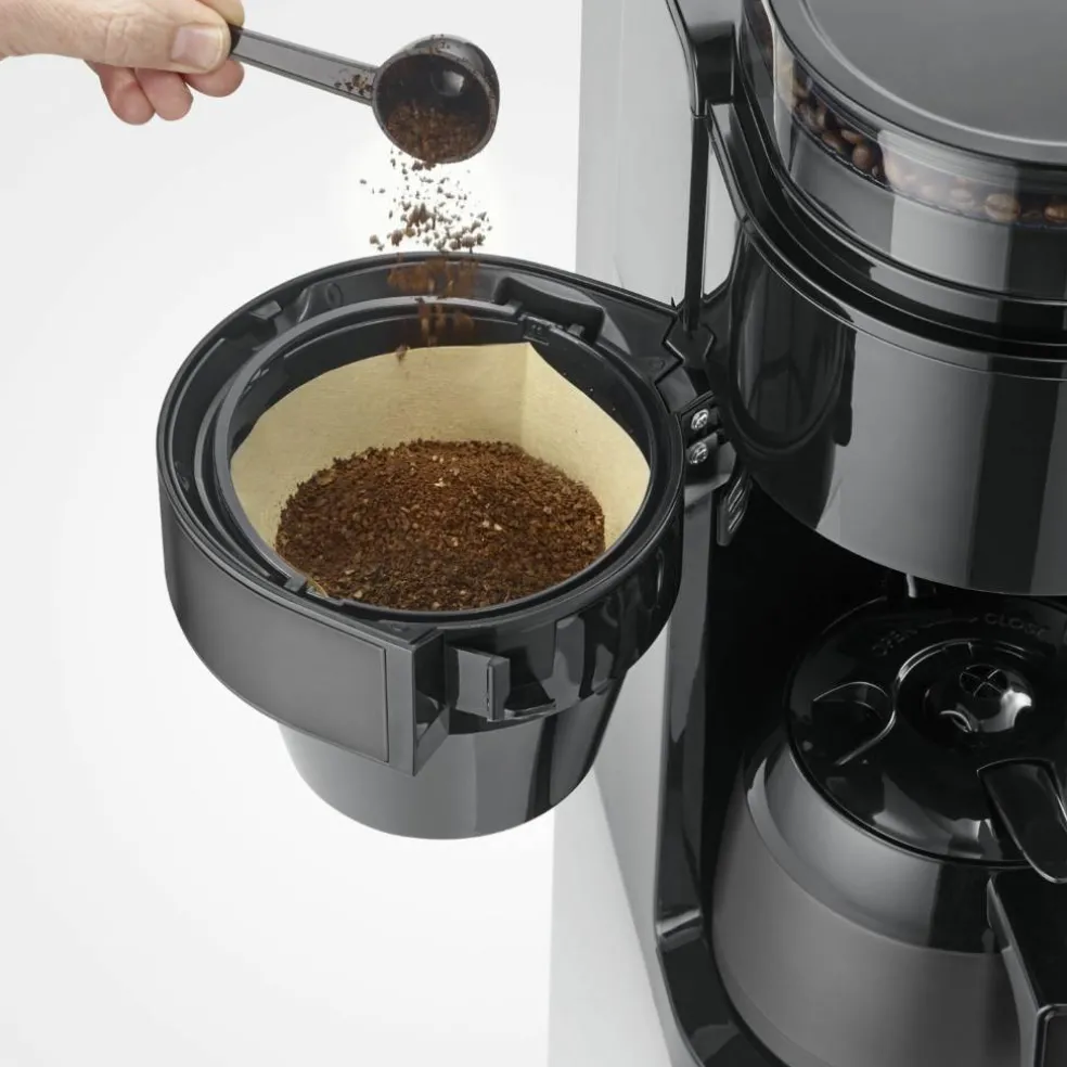 Kaffetrakter med kvern og termokanne