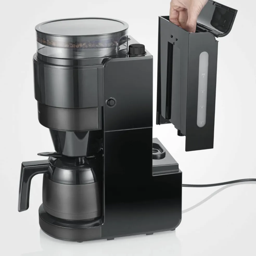 Kaffetrakter med kvern og termokanne
