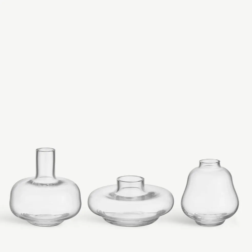 Kappa vase 3-pack, klar
