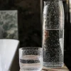 Karaffel 24 cm, boblete glass