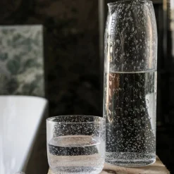 Karaffel 24 cm, boblete glass