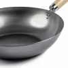 Karbonstål Wokpanne, 33 cm