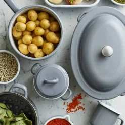 Kasserolle, kremfarget