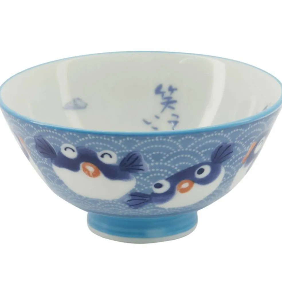 Kawaii Fish Blue skål, 11 cm