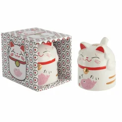 Kawaii Lucky Cat krus, 35 cl, pink