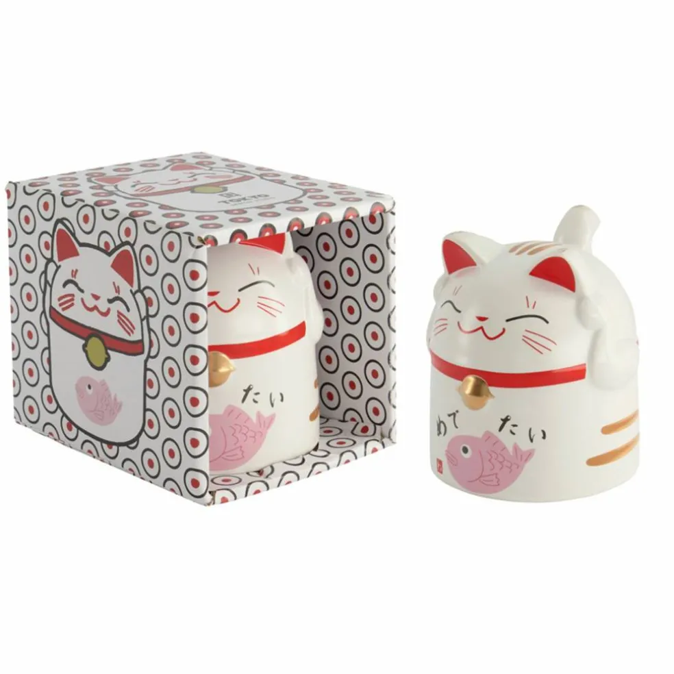 Kawaii Lucky Cat krus, 35 cl, pink