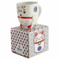 Kawaii Lucky Cat krus, 35 cl, pink