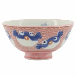 Kawaii skål 11 cm, fish pink