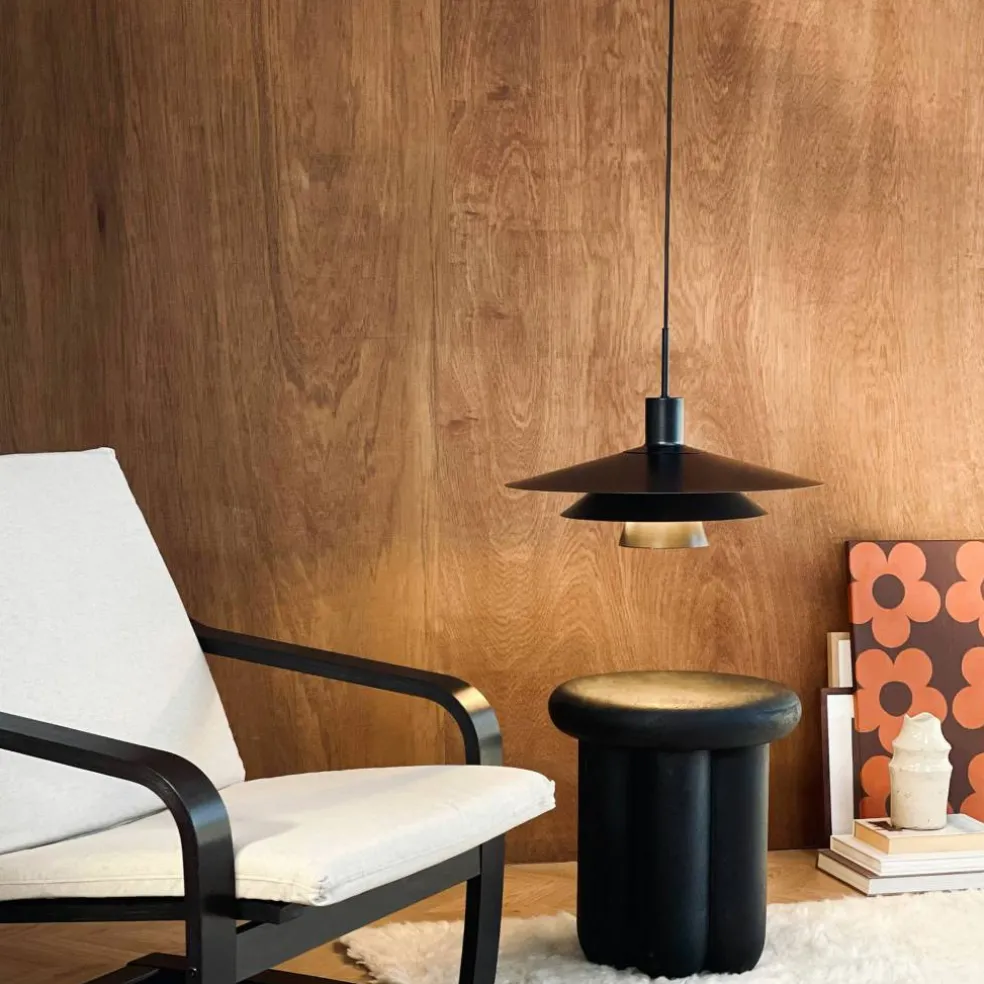 KAY pendellampe 50 cm, svart
