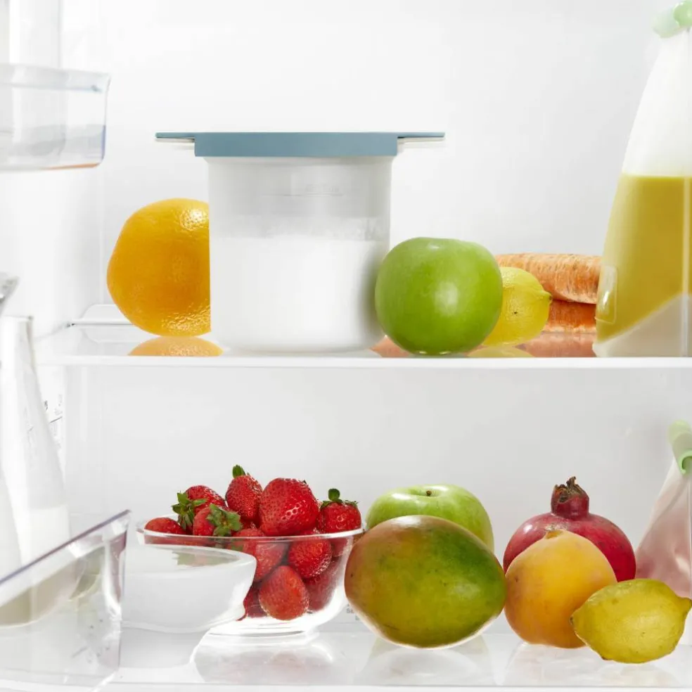 Kefir og Yoghurt Maker, hvit/blå