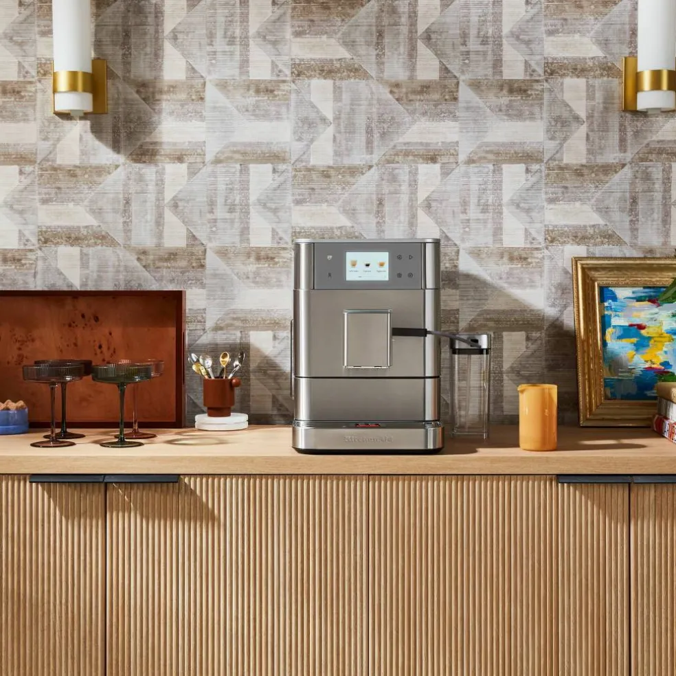 KF7 espressomaskin, rustfritt stål