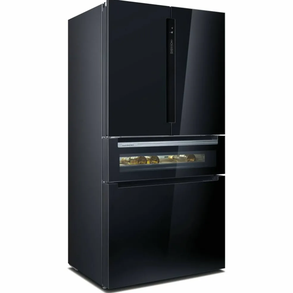 KF96RSBEA iQ700 French door kjøle- og fryseskap, svart