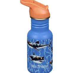 Kid Classic Narrow Flip drikkeflaske 355 ml, sharks in shades