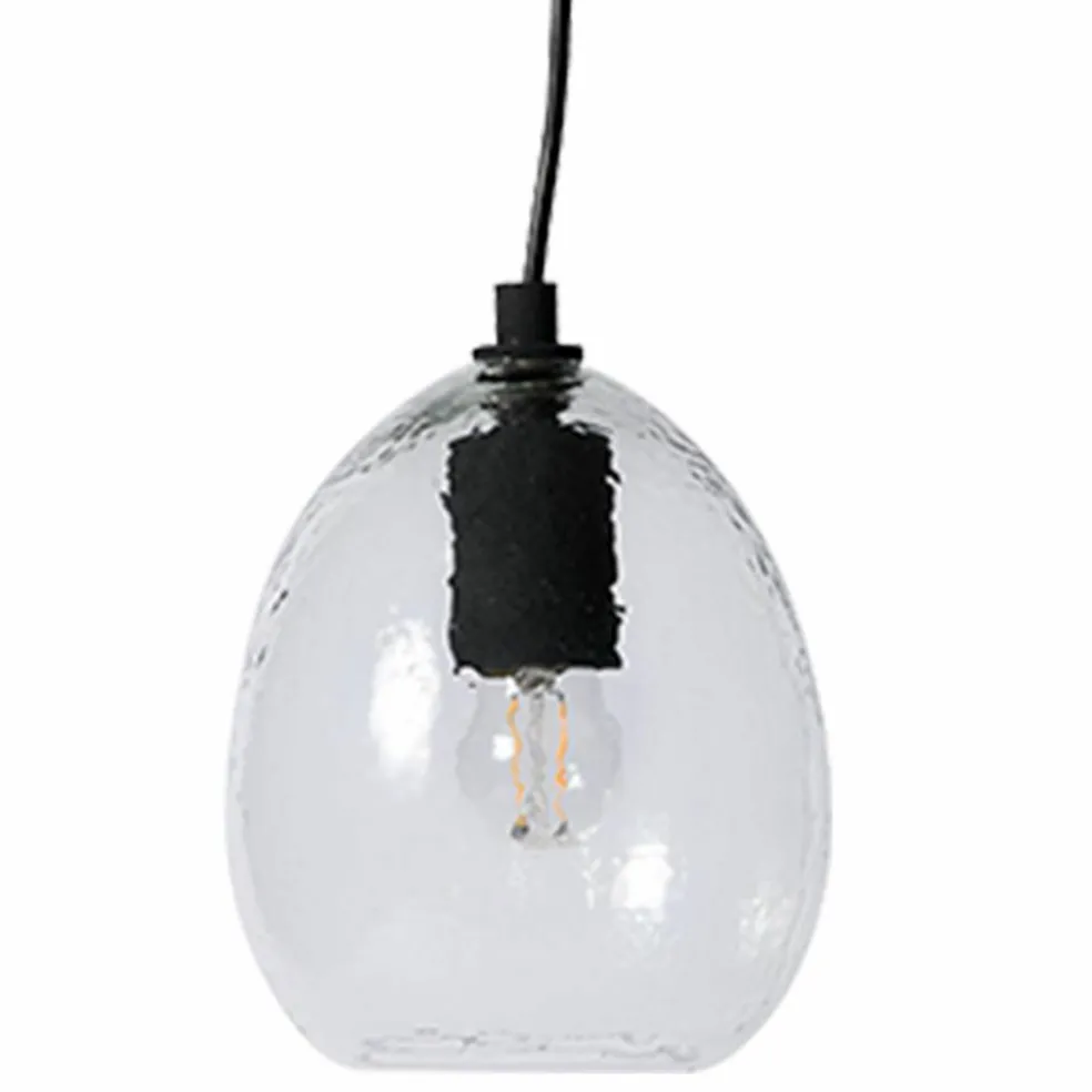 Kiho taklampe medium 20x27 cm, klar