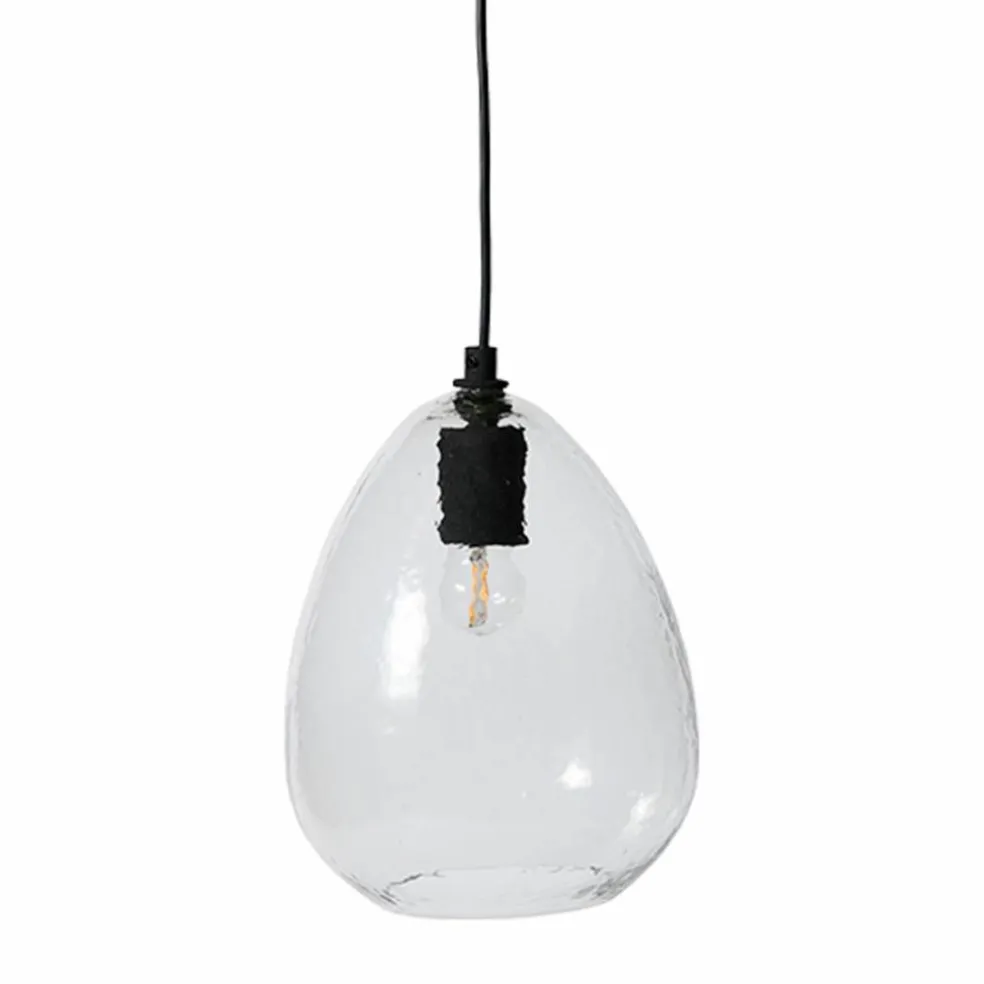 Kiho taklampe medium 20x27 cm, klar