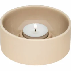 Kirnu telysholder 11 x 5 cm, beige