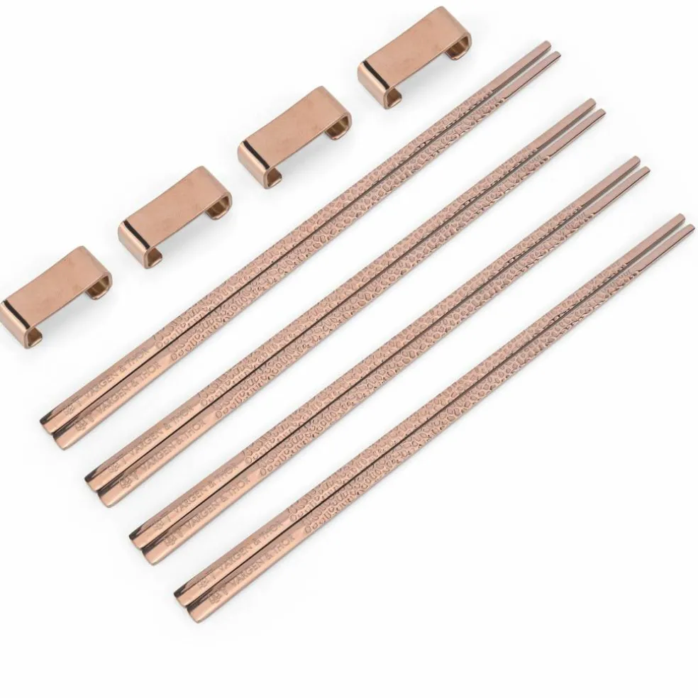 Kito spisepinner 4 par, messing